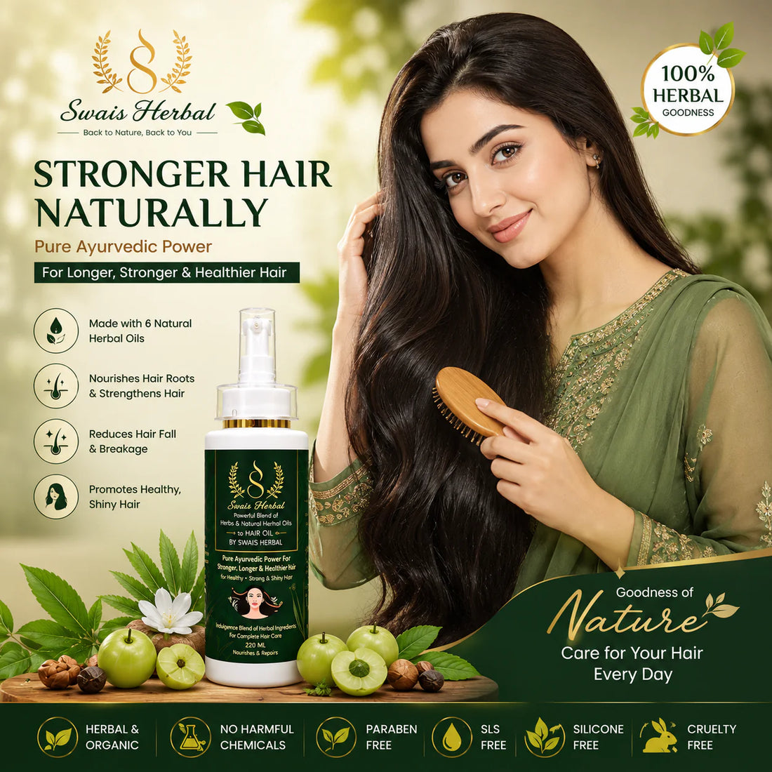 Swais Herbal Organic Hair Oil
